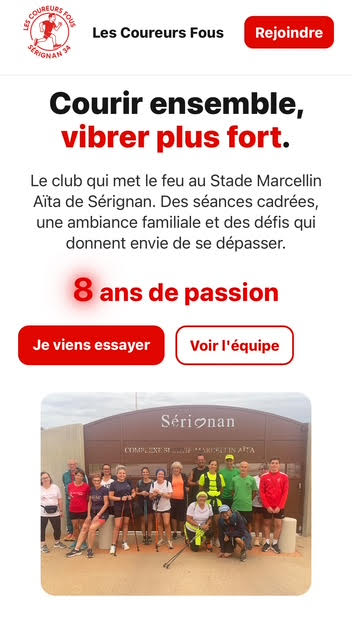 Capture site Les Coureurs Fous